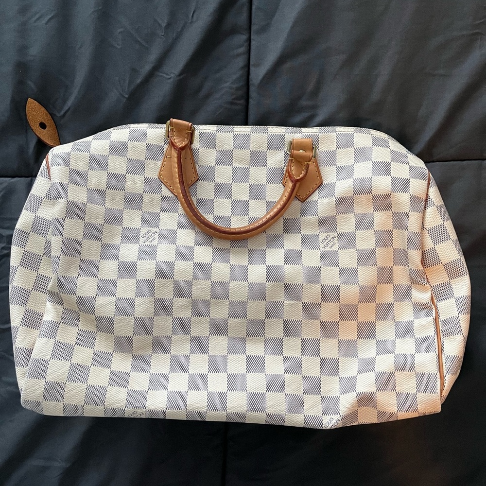 Louis Vuitton Speedy 35. Damier Azur